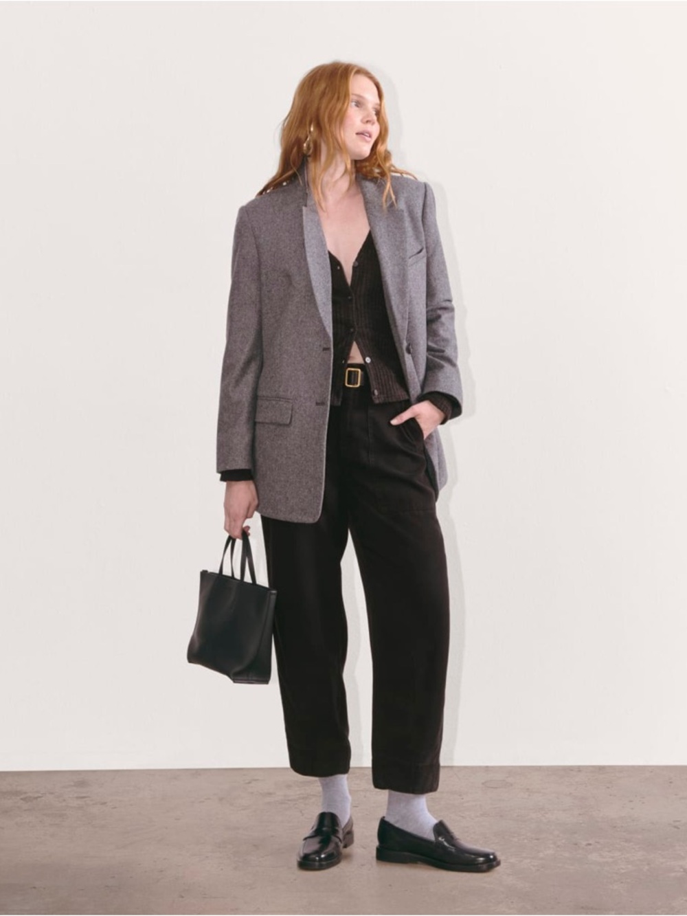 EVERLANE THE UTILITY PANT IN BUTTERSOFT size 4 in washed black
